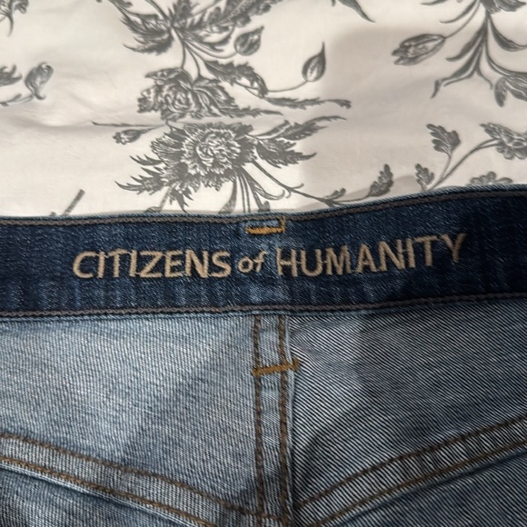 Citizens of Humanity Dark Wash Straight Leg Jeans - Picture 5 of 10